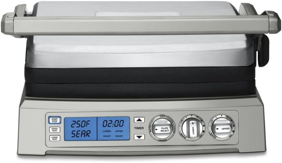 WAYFAIR Cuisinart GR-300WSP1 Elite Griddler, Stainless Steel & CPT-435P1 4-Slice Countdown Motorized Toaster, Stainless Steel