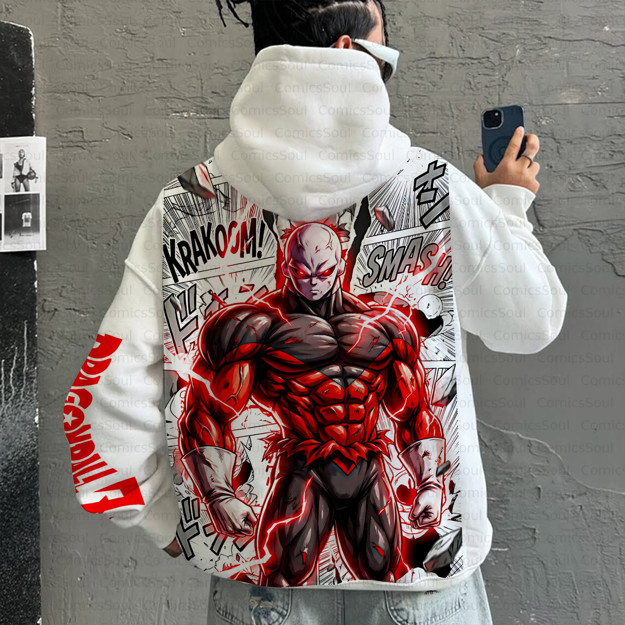 Unisex Anime Inspired Vintage Plush Hoodie