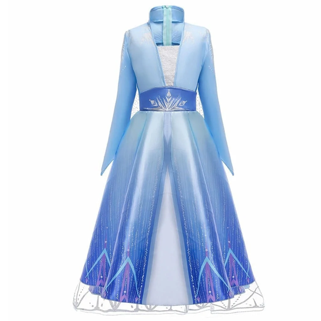 Halloween Costumes Girls Ice Princess Dress Cape Set - Image 7 Halloween Costumes Girls Ice Princess Dress Cape Set - Image 7