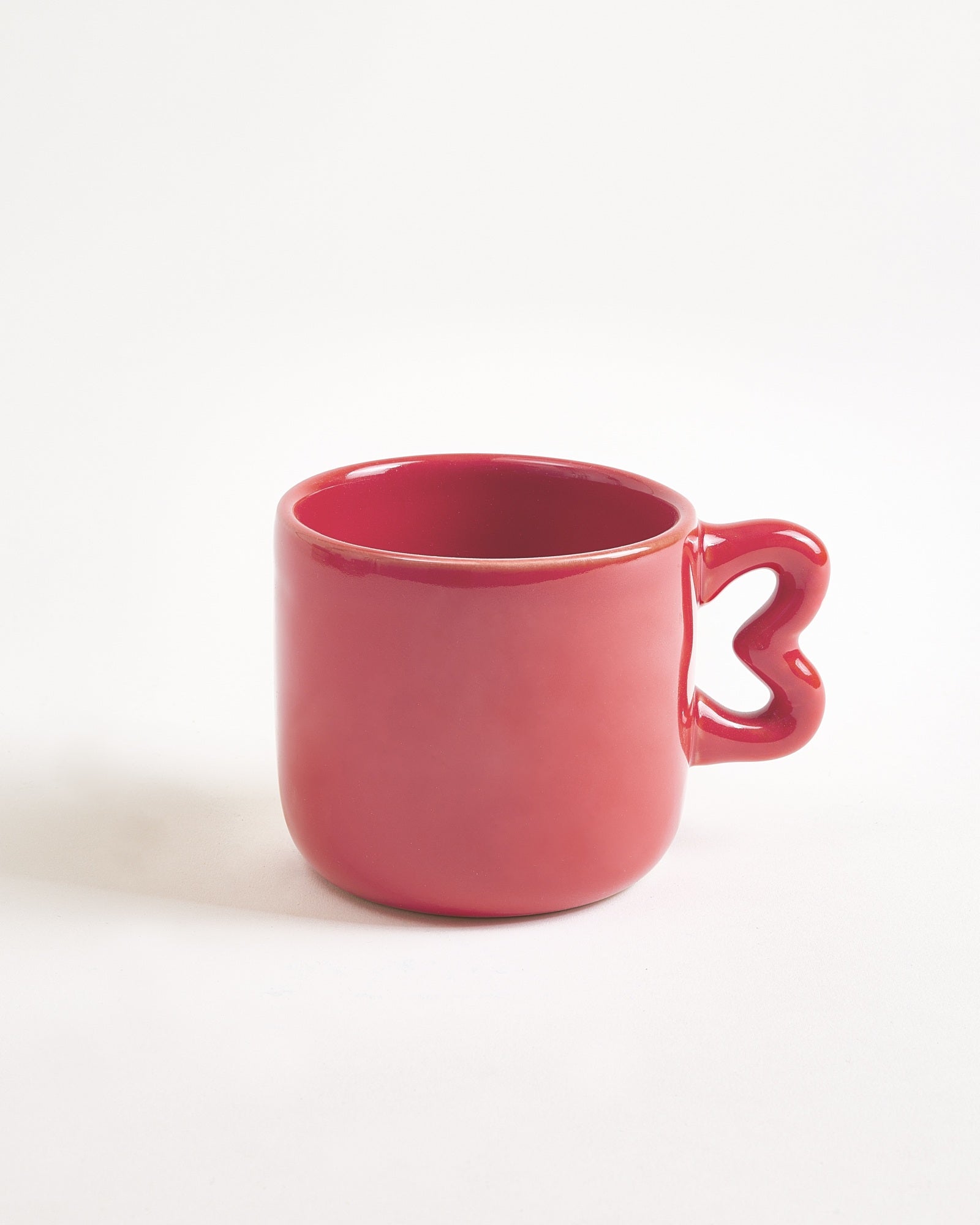 Seia Tasse & Untertasse Herz bordeaux