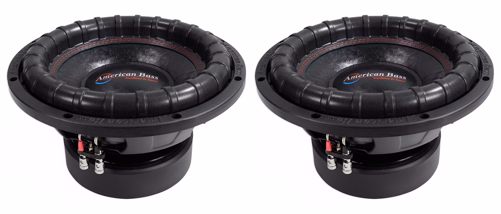 (2) American Bass ELITE - 1244 2400w 12" Competition Car Subwoofers 3" Voice Coils