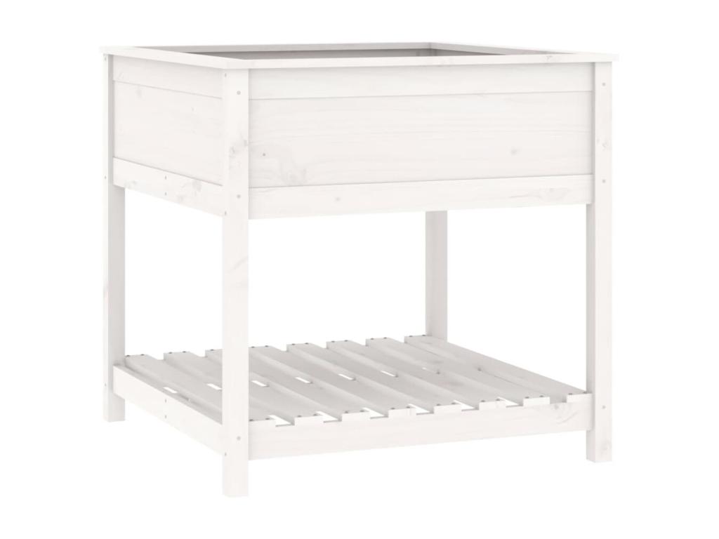 Con Decoratodo stante madera maciza pino blanca 82,5x82,5x81 cm