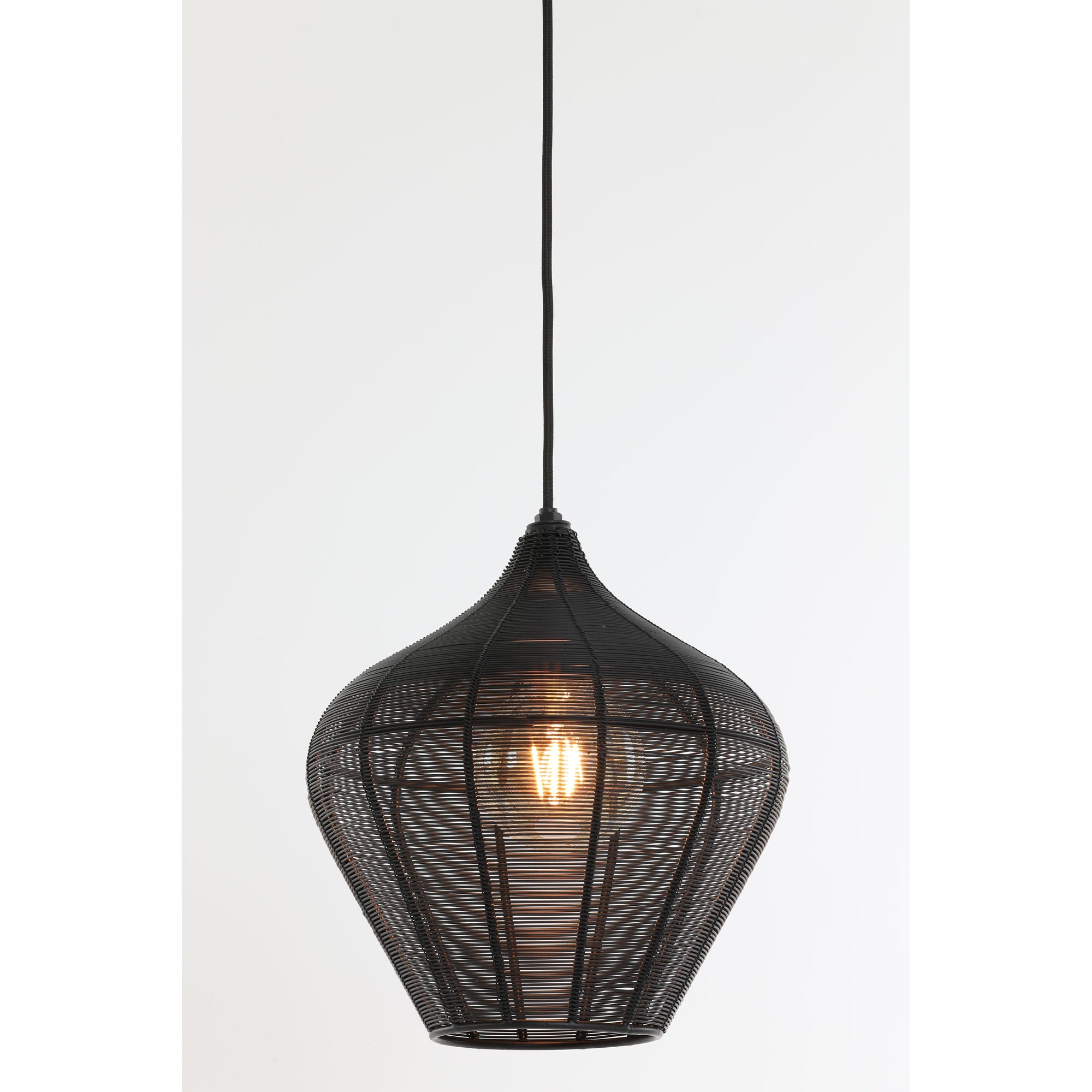Light & Living Hanglamp Alvaro - Zwart - Ø27x29,5 cm