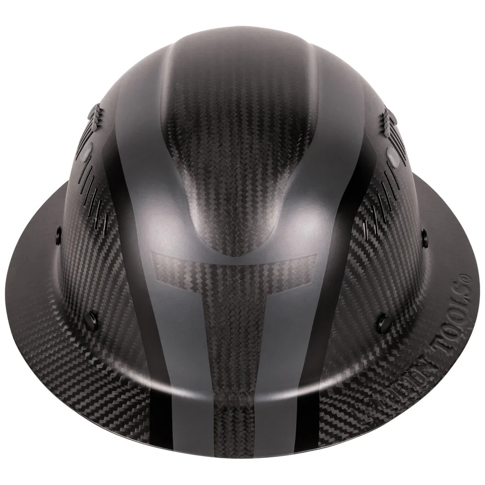 Klein Carbon Fiber Full Brim Hard Hat, Spartan Vented #60513 - KTF Painting Interior Exterior
