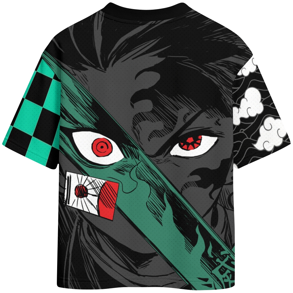 Demon Slayer Crew Neck Football Jersey