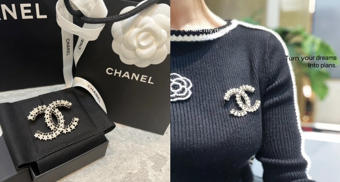 Chanel Little Star Leather Wrap CC Brooch - Original Replica Club