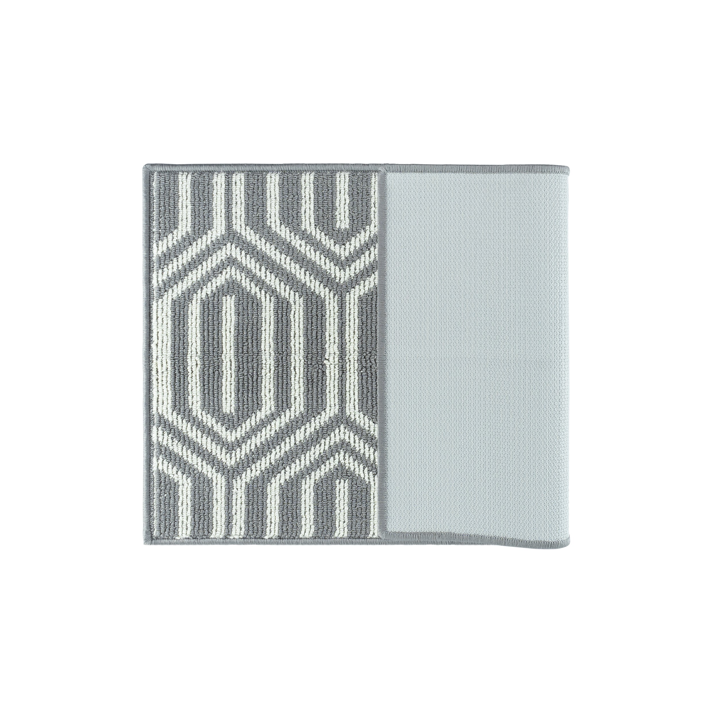 QUVIO Deurmat - Abstract - Grijs