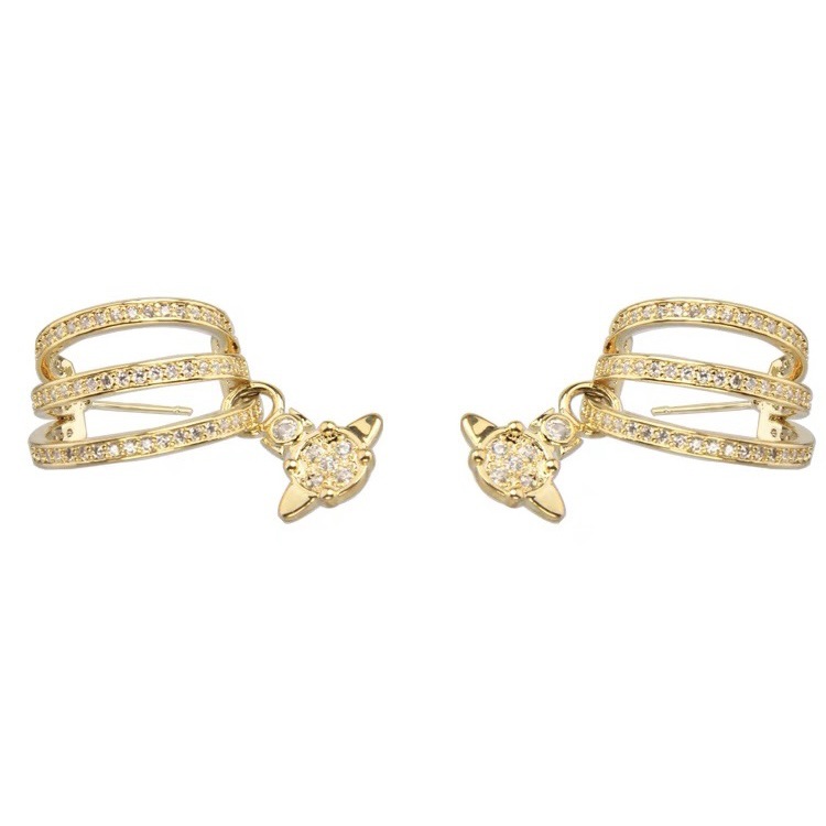 Vivienne Westwood C Shape Saturn Drop Earrings - Original Replica Club
