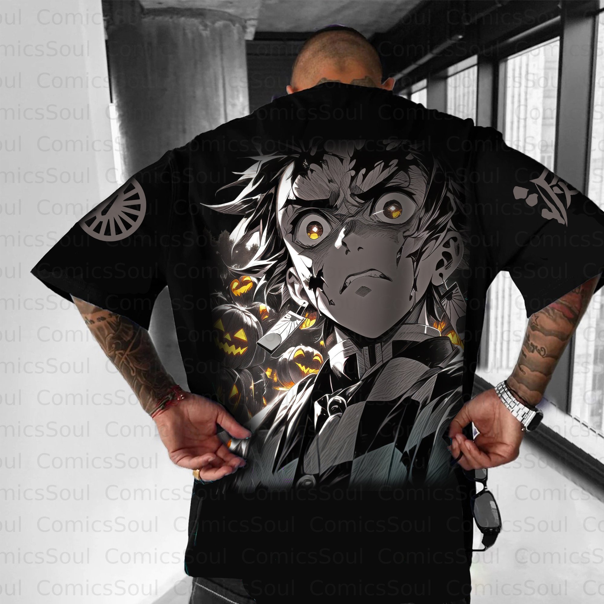 Unisex Anime Halloween Inspired Vintage T-Shirt