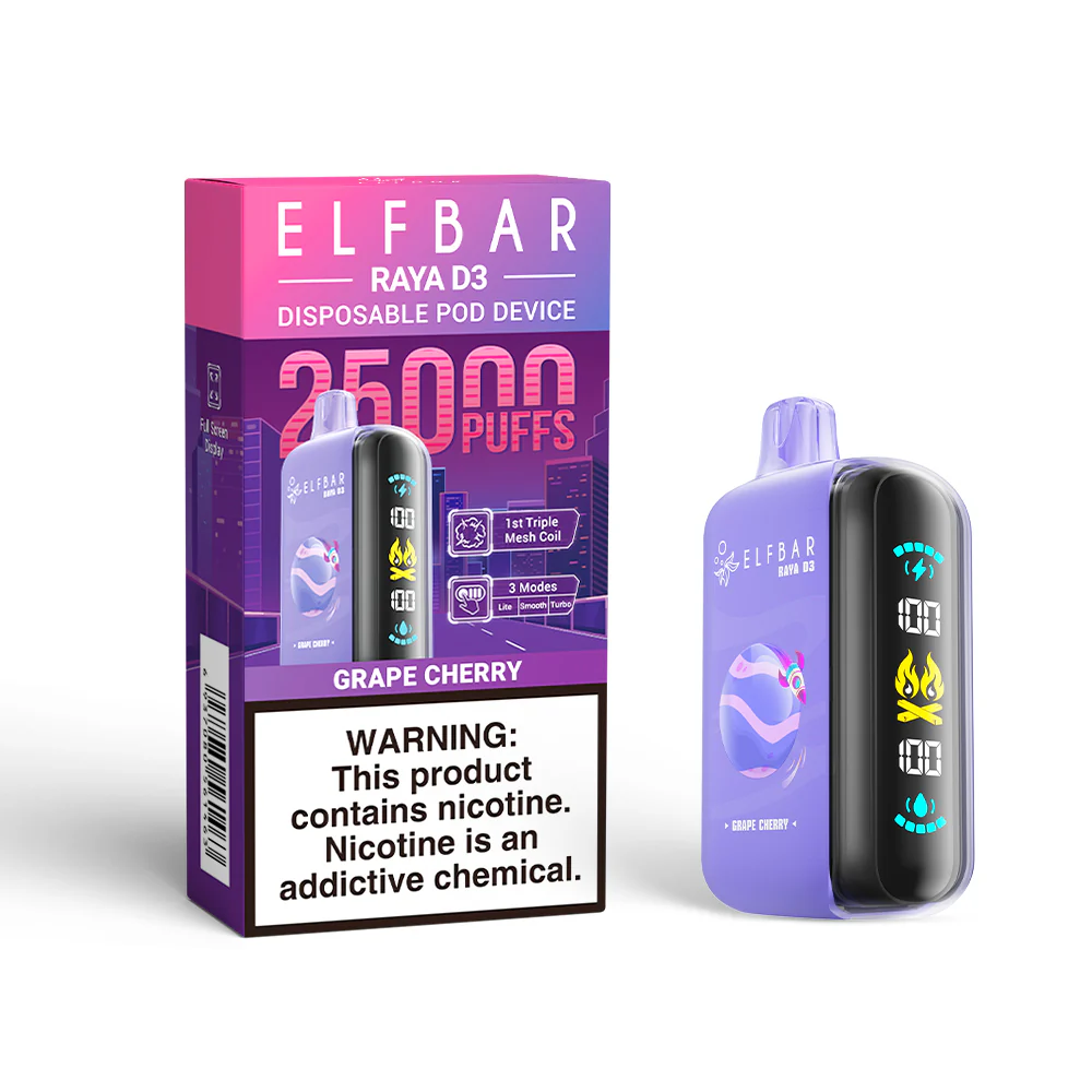 ELFBAR RAYA D3 cigarette électronique jetable (toutes les saveurs)