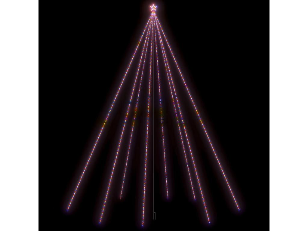 Luces para árboles de Navidad Interior/Exterior 1300 LED de colores 8 m