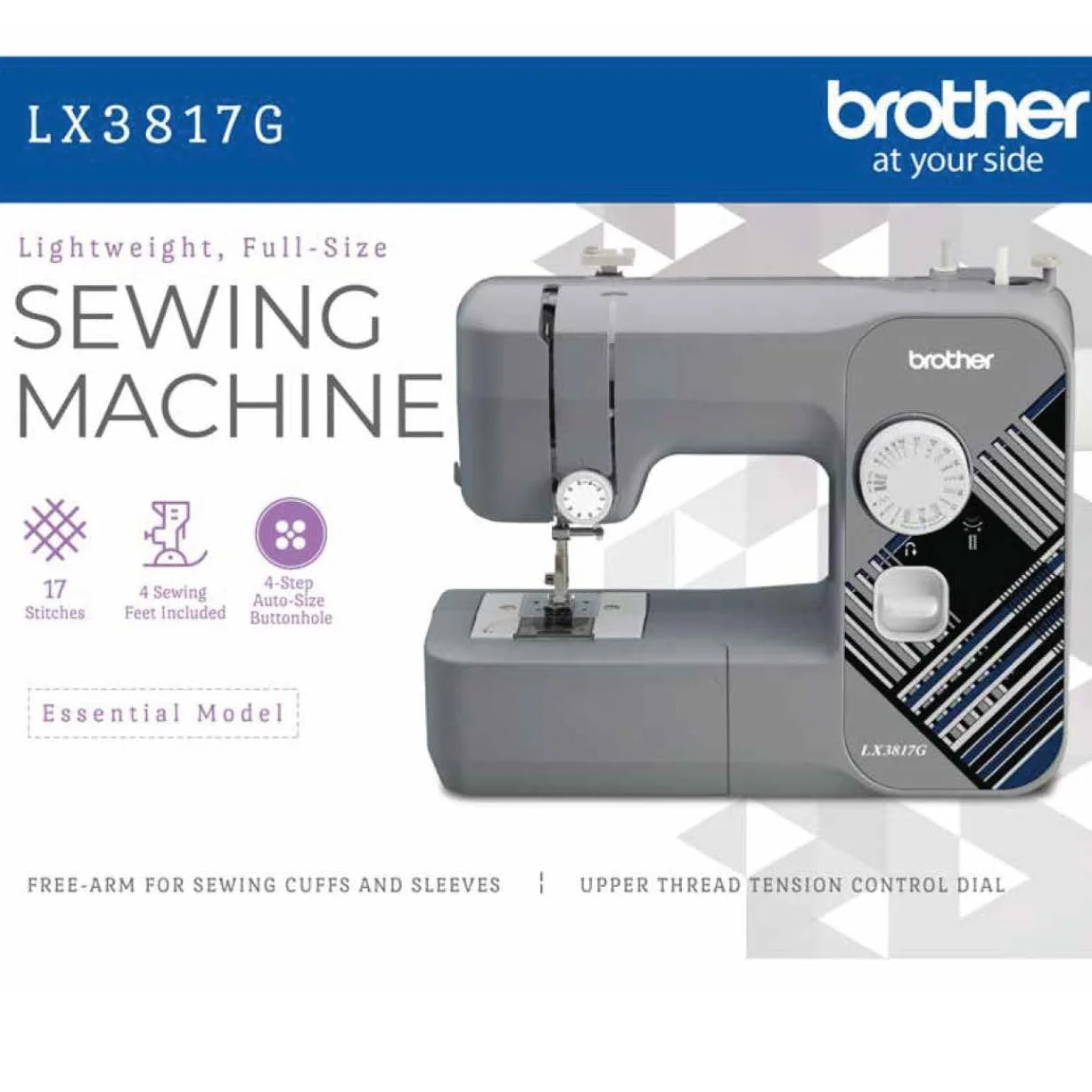Brother LX3817- Beginner Sewing Machine, 17 Stiches - Image 31