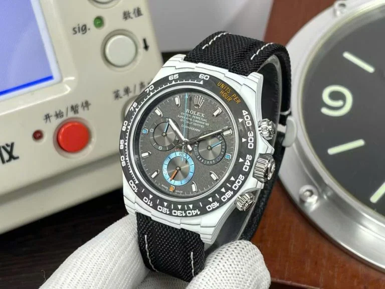 Replica Rolex Daytona DiW Carbon Black Dial 40mm