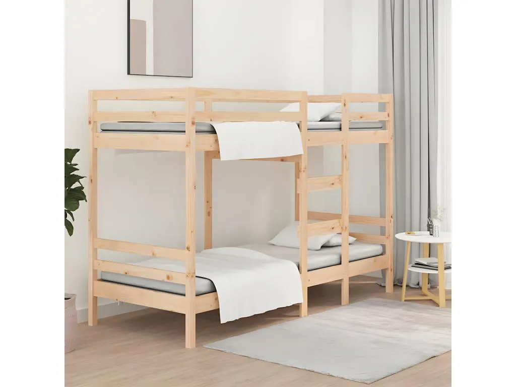 Cama litera sin colchón Francomuebleses maciza de Francomuebleses 90x190 cm