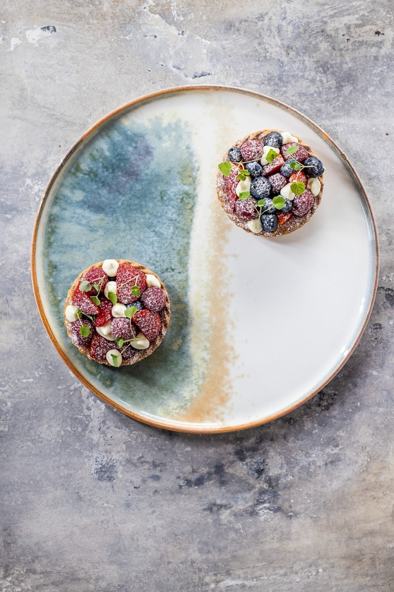 Bonna Gebaksbord - Fium - Porselein - 22 cm - set van 6