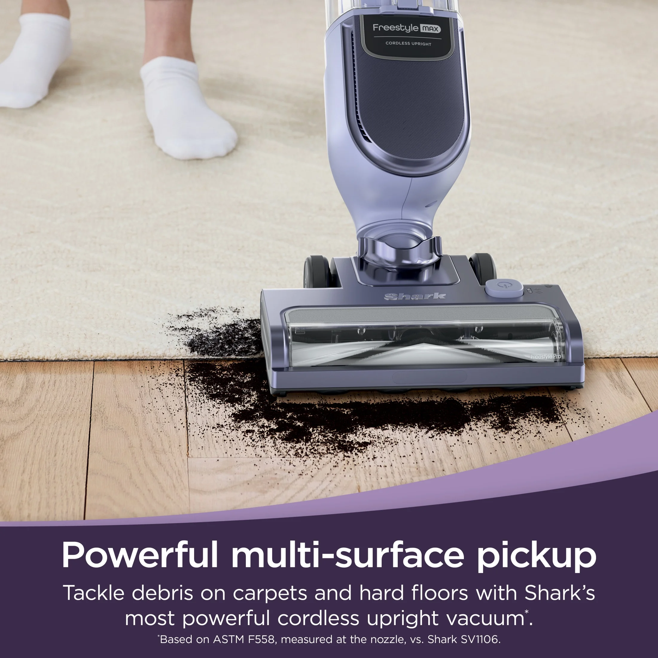 Shark Freestyle Max Cordless Upright Vacuum, Multi-Surface Cleaning, Lightweight with Large Dust Cup and 2-Speed Brushroll, SV2000 - Image 3