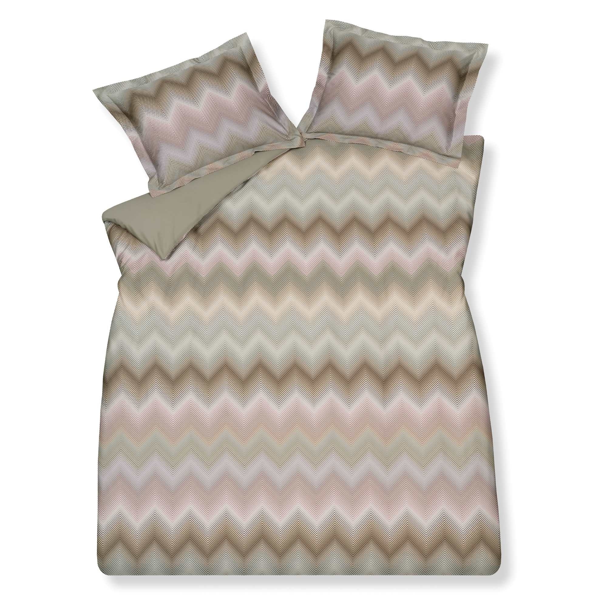 Ziggy Dekbedovertrek Thyme   140 x 200 220 cm   Groen   Satijnkatoen