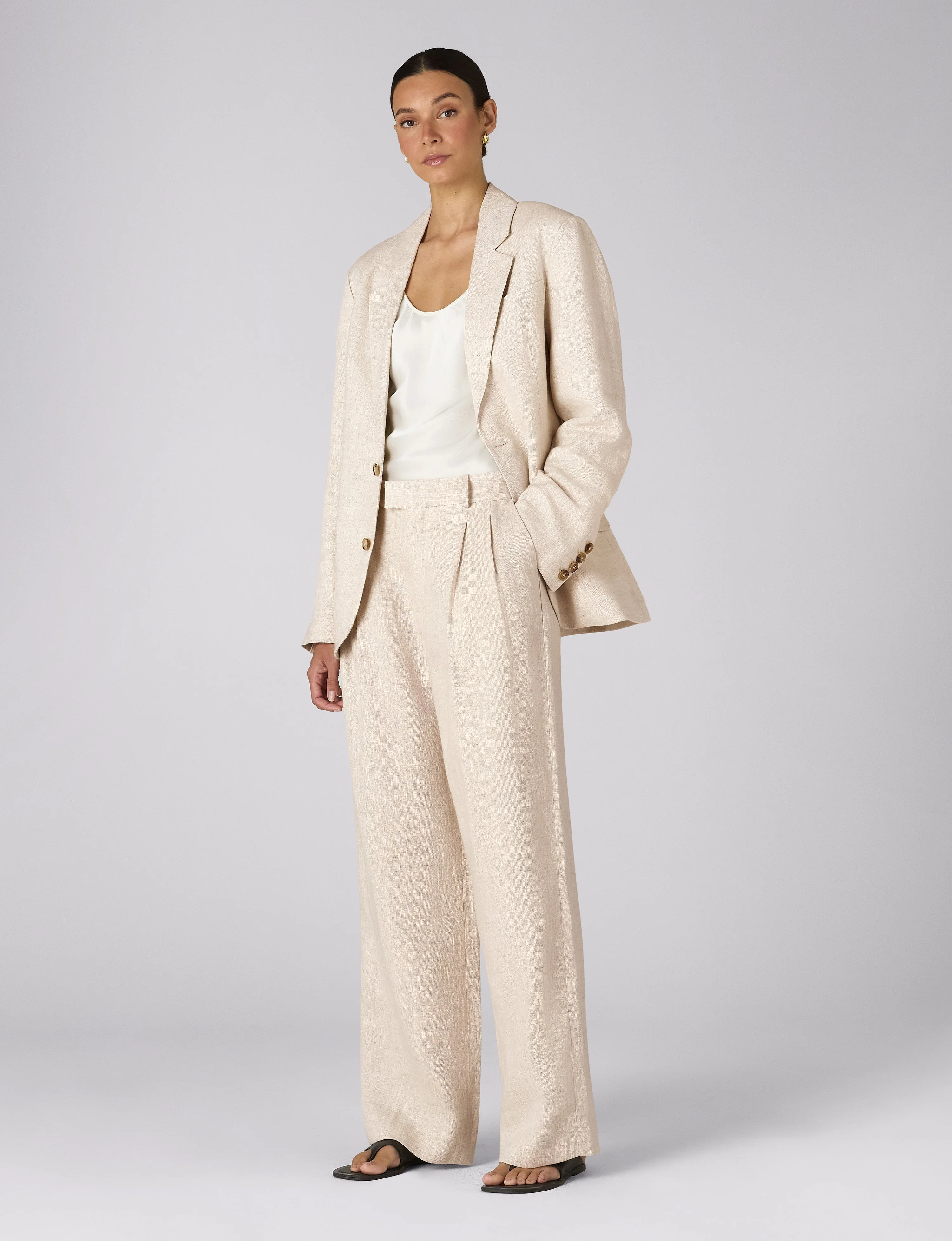MuteThread The Suit: Linen Oatmeal Blazer & Trouser