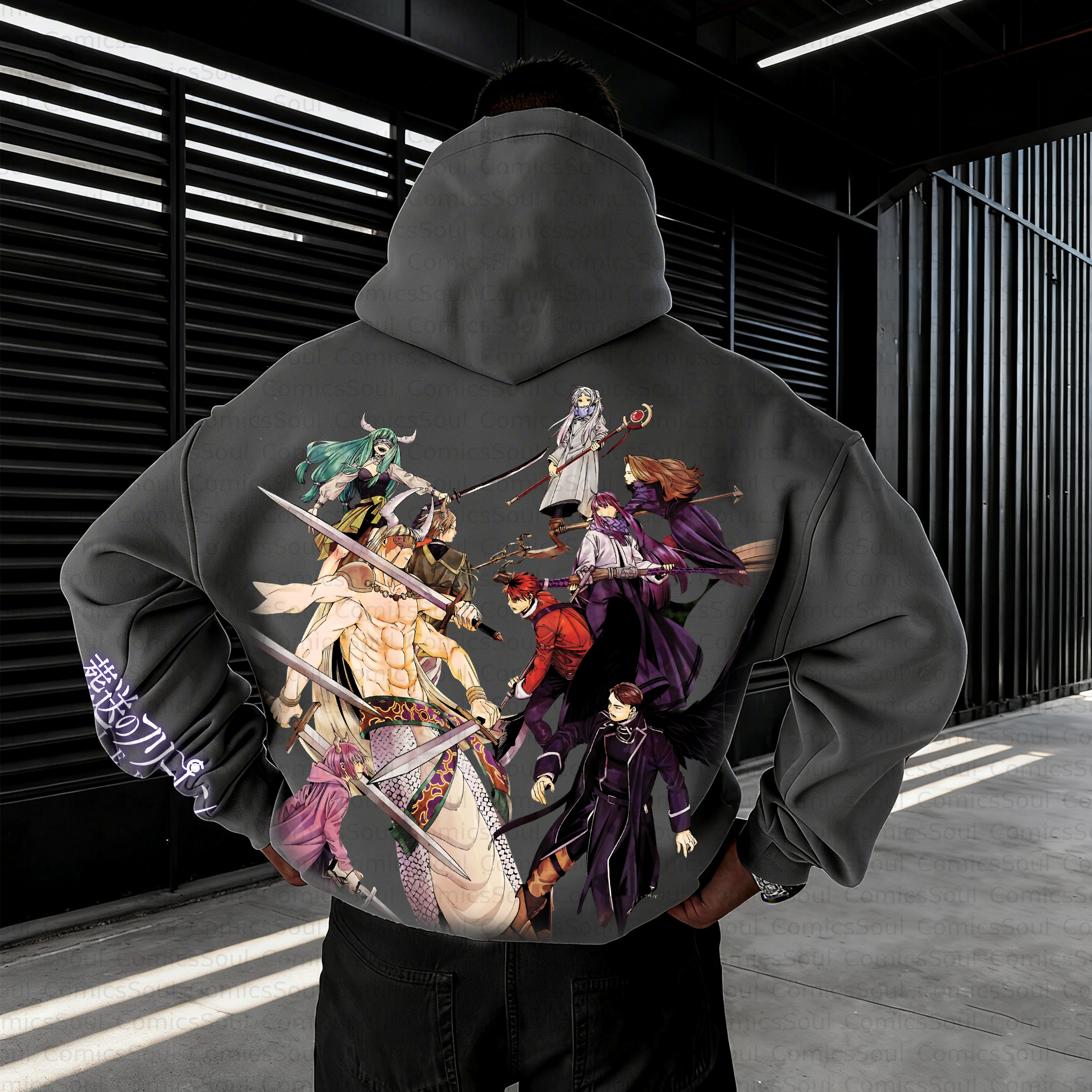 Unisex Anime Inspired Vintage Plush Hoodie