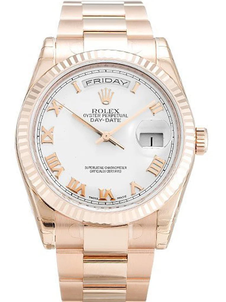 Rolex Day-Date 36mm White Dial 118235 F