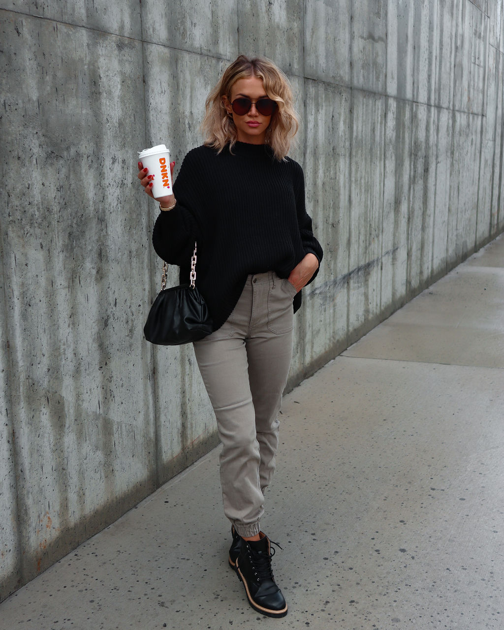 Gwenyth Knit Pullover Sweater - Black - Se7enfashion