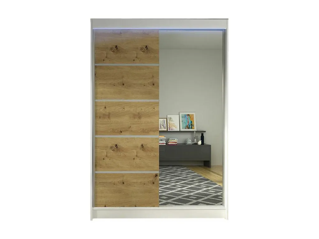 Armario Decocasaes 149 Decocasaes Artisan | Blanco 200x120x58cm Puertas de armario - Correderas 64604aear