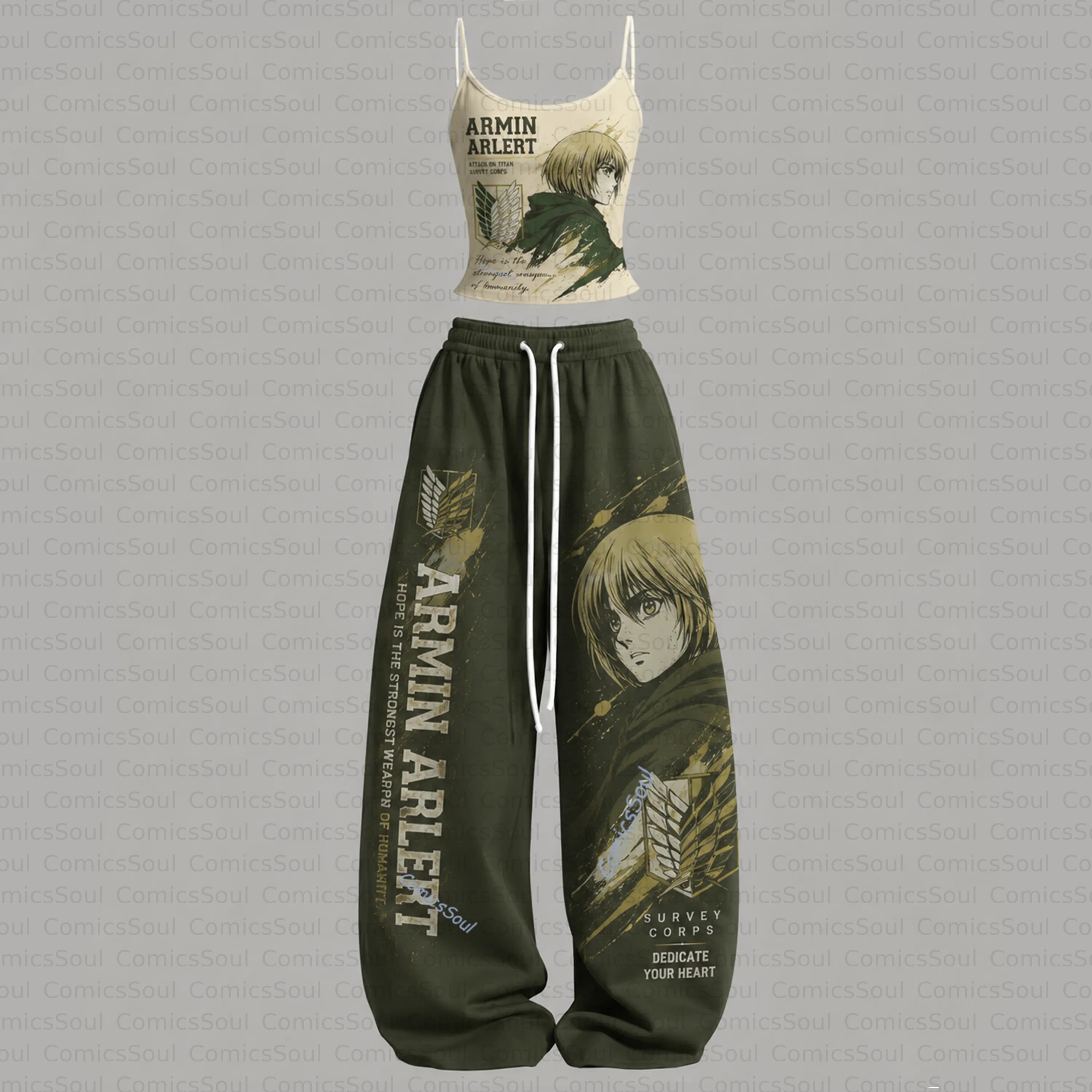 Attack on Titan Top & Elasticated Trousers Two-Piece Set