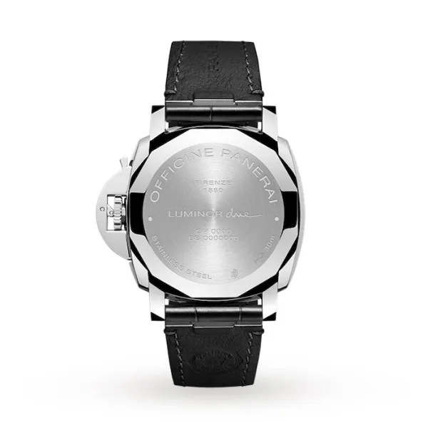 Panerai Luminor Due Men Automatic Black Alligator Watch PAM01250