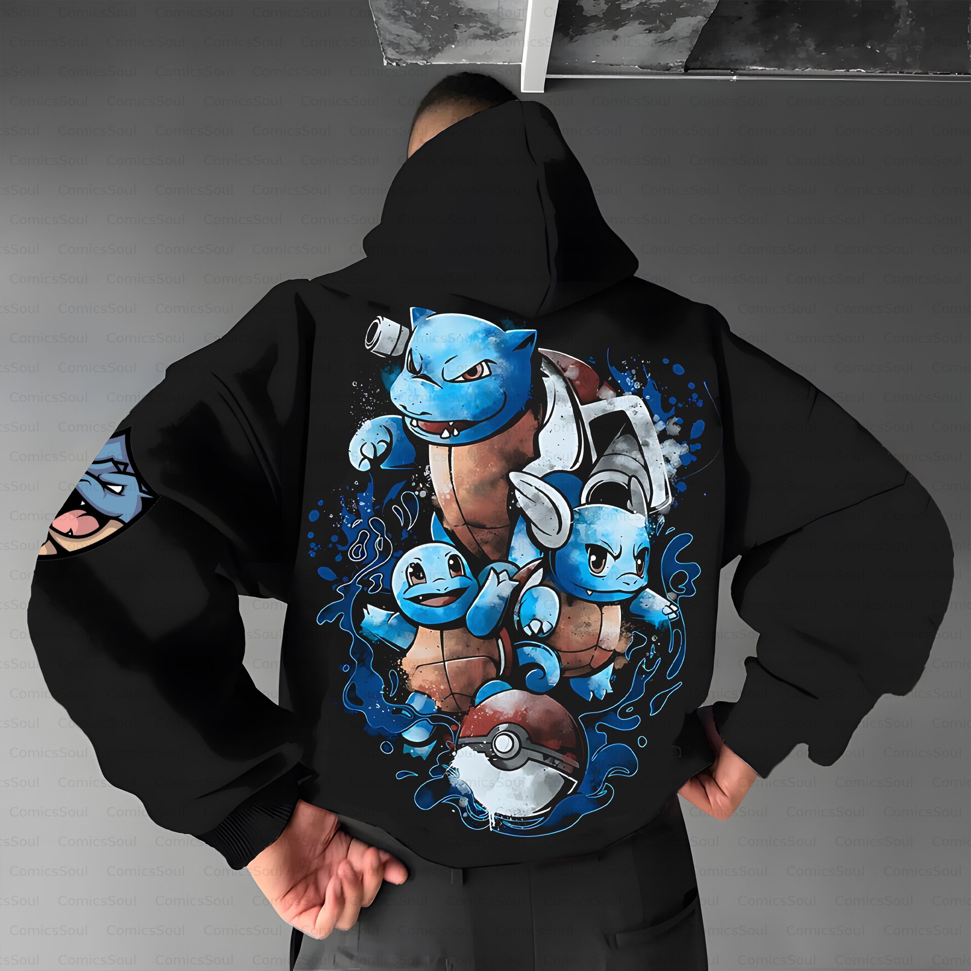 Unisex Anime Inspired Vintage Plush Hoodie