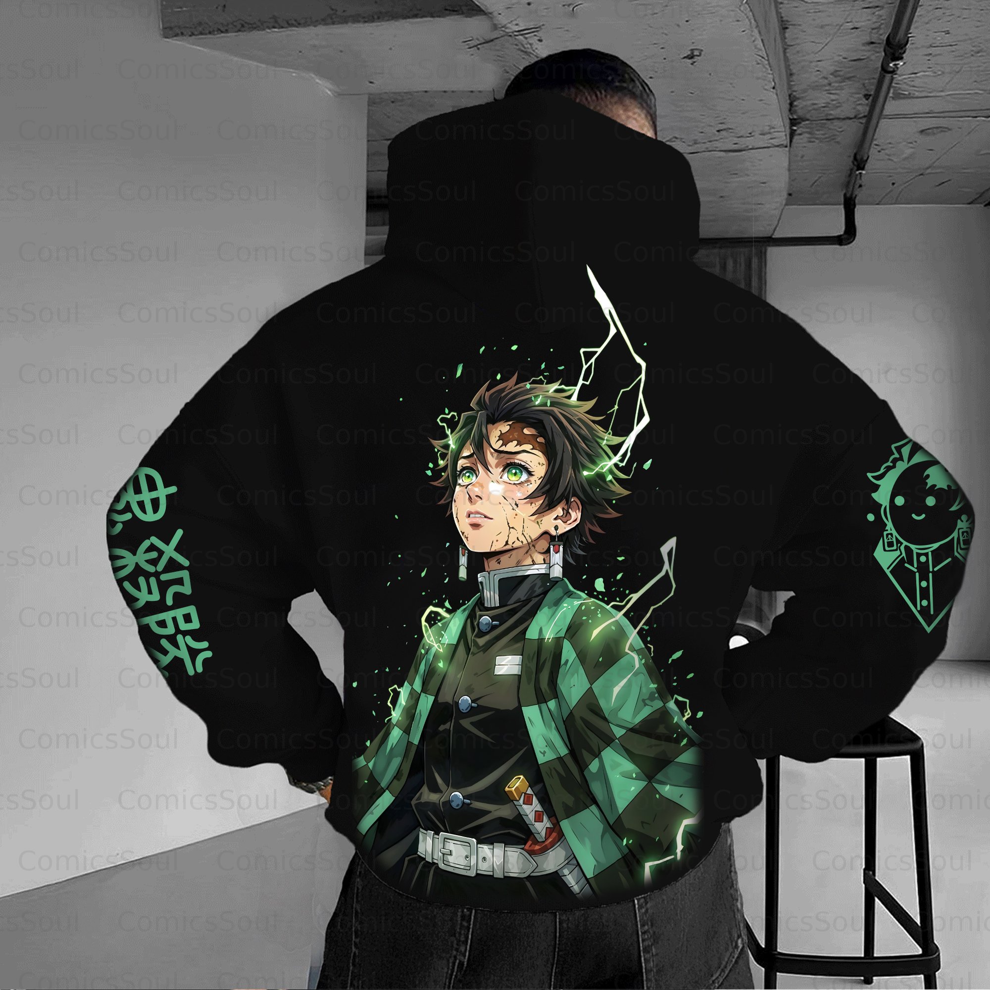 Unisex Anime Graphic Streetwear Vintage Plush Hoodie| KNY