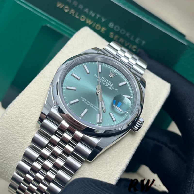 Rolex Datejust 126200 Green Index Dial Jubilee Bracelet 36MM Unisex Replica Watch