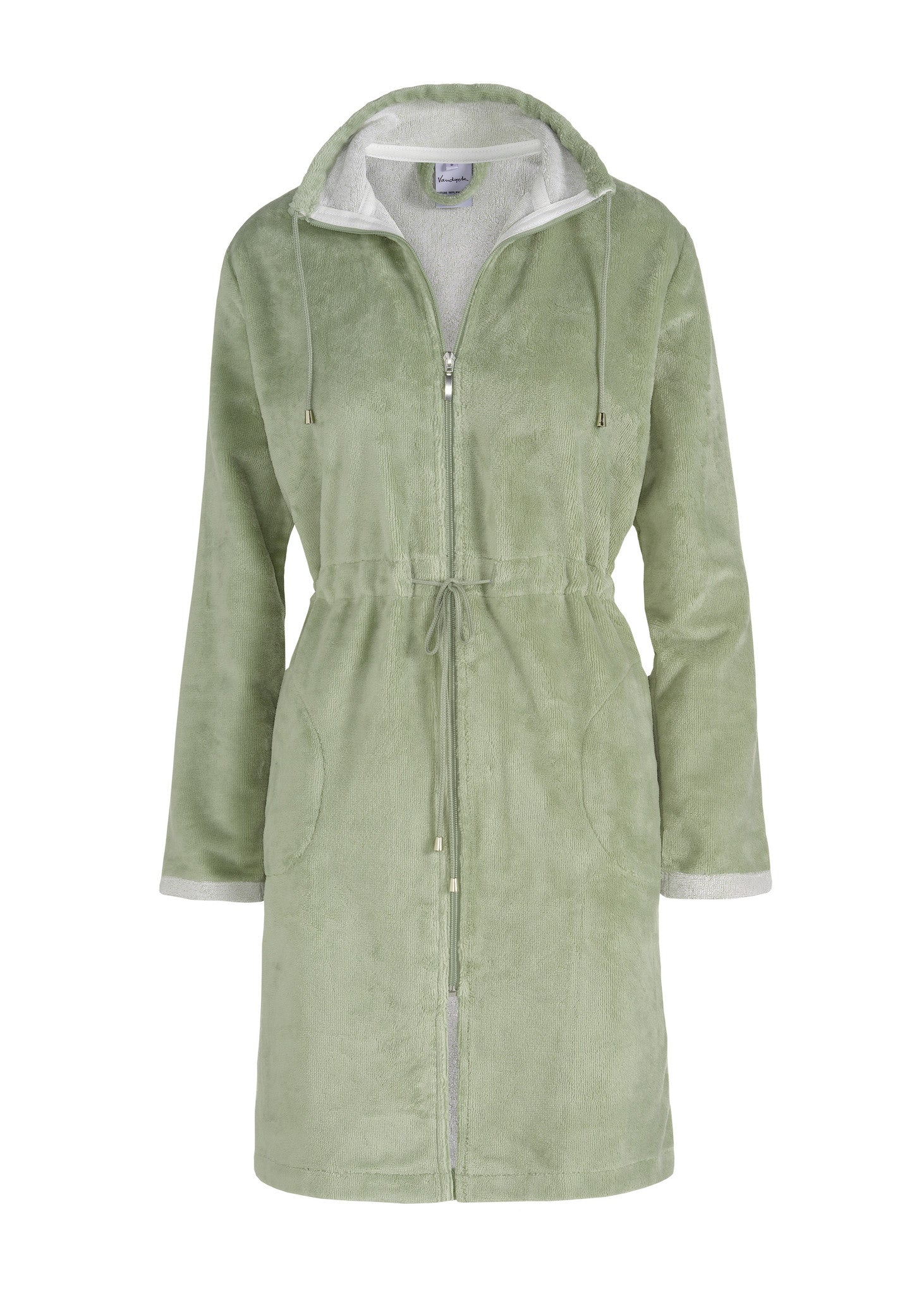 Chicago Badjas Light Olive   XL   Groen   Katoen   Polyester   Bamboe