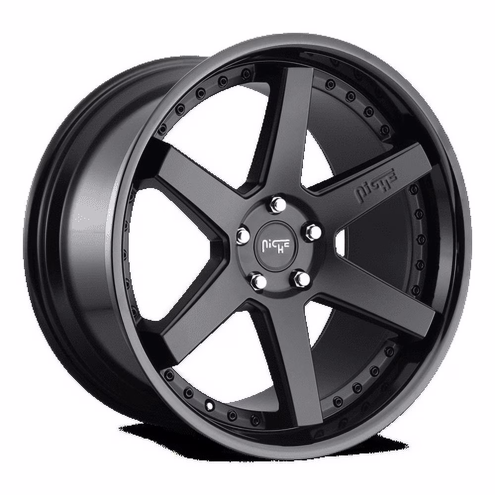 Niche M192 Altair 18X8.5 5X112 42et 72.56cb Gloss Black Matte Black Wheel