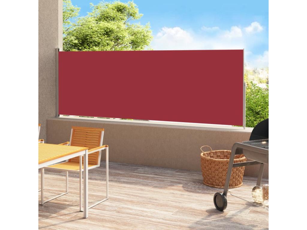 Toldo de terraza lateral retráctil 200x500 cm Rojo