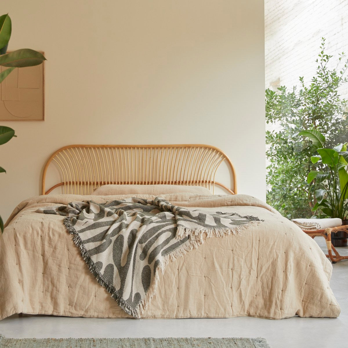 Tikamoon - Hoofdbord van rotanstengels 180 Colette