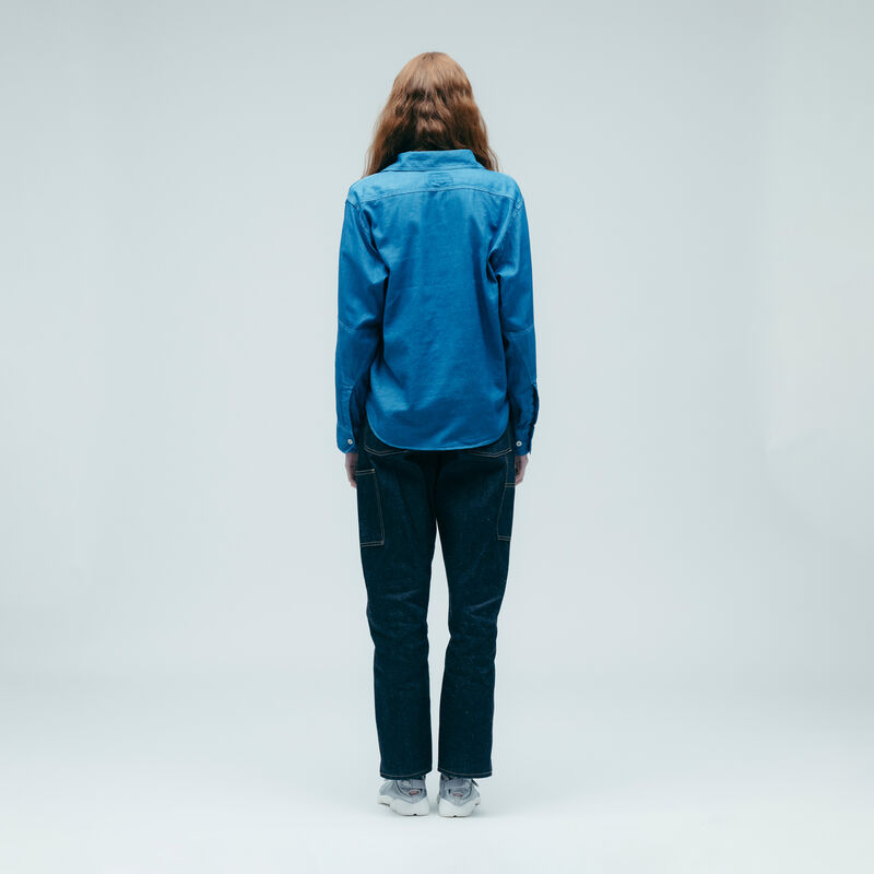 HUMAN MADE INDIGO DYE WORK SHIRT