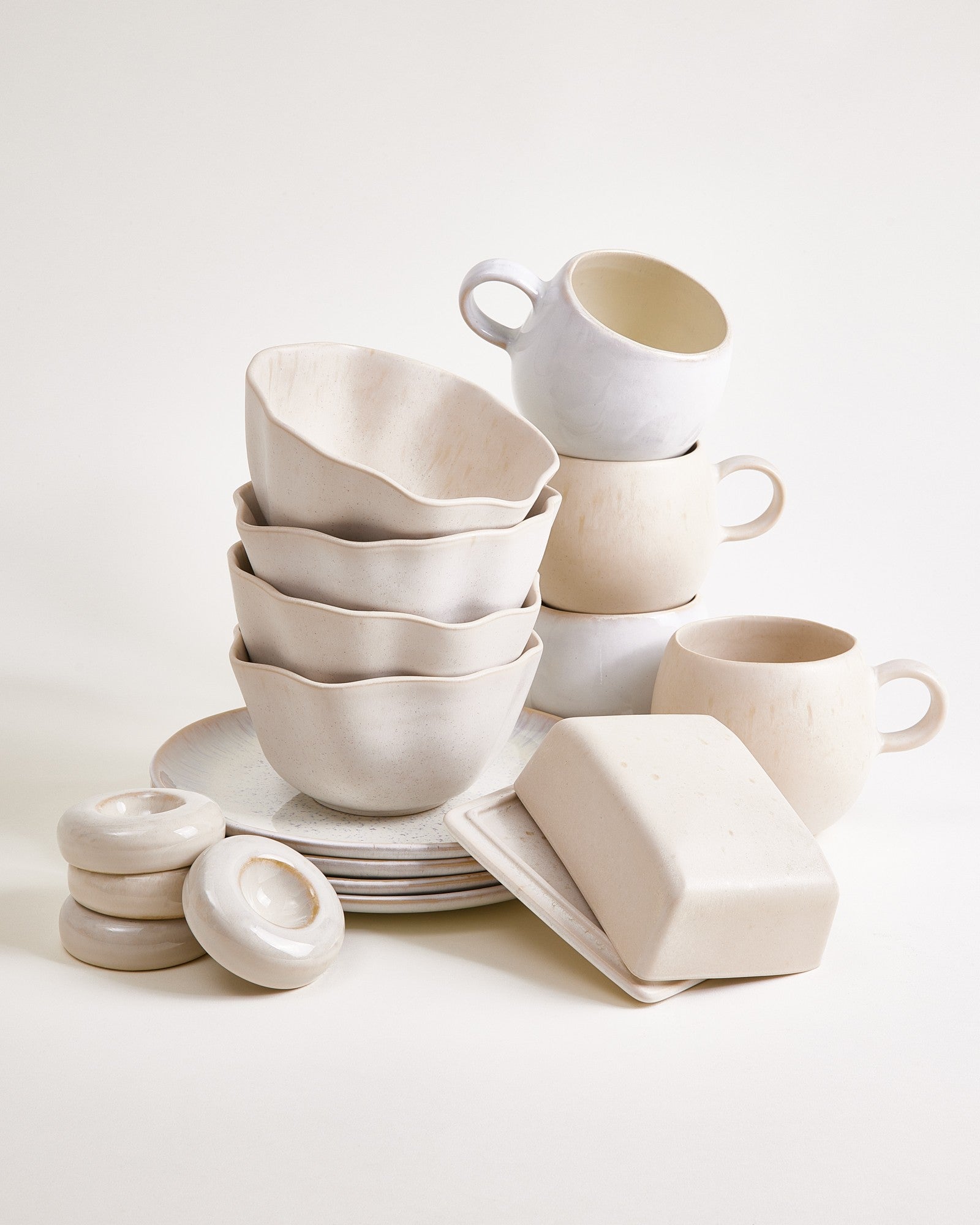 Geschirr-Set Morning Sands sand 17-teilig