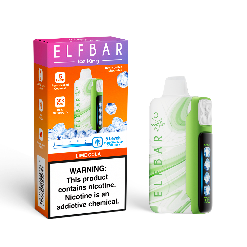 ELF BAR ICE KING 30K ladattava kertakäyttöinen sähkötupakka (kaikki maut)