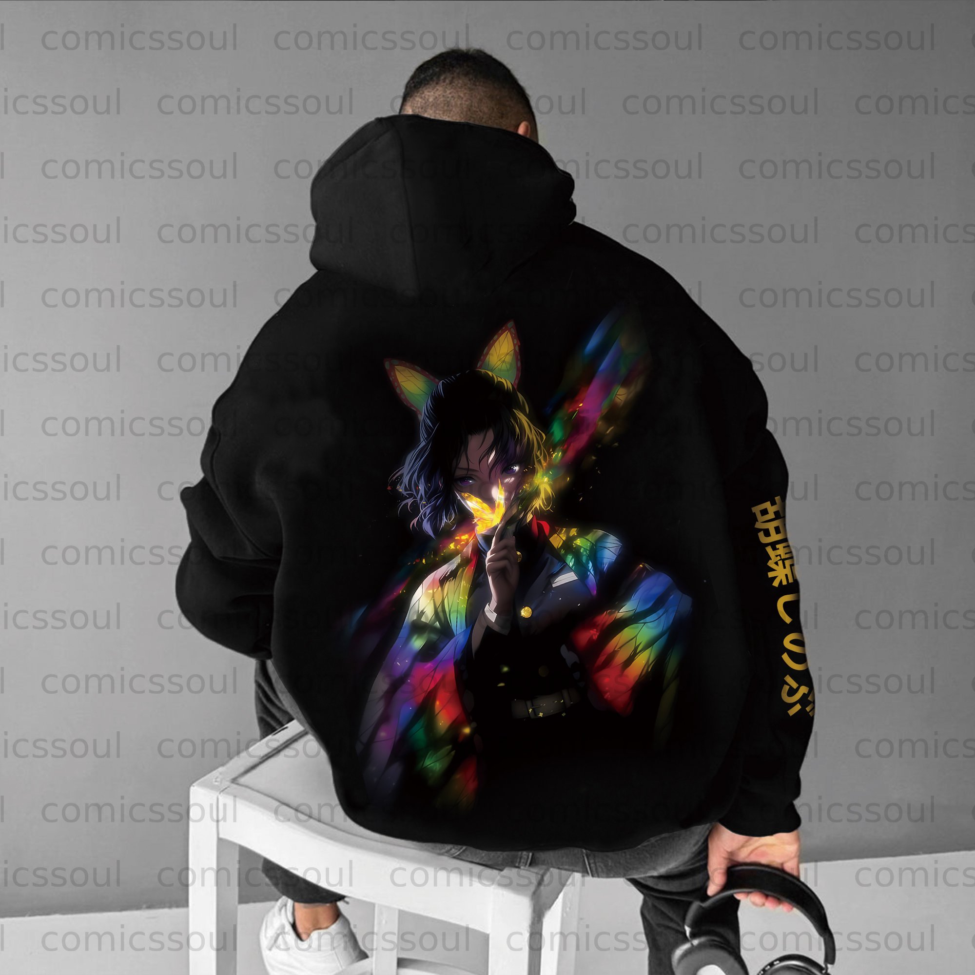 Unisex Anime Graphic Streetwear Vintage Hoodie