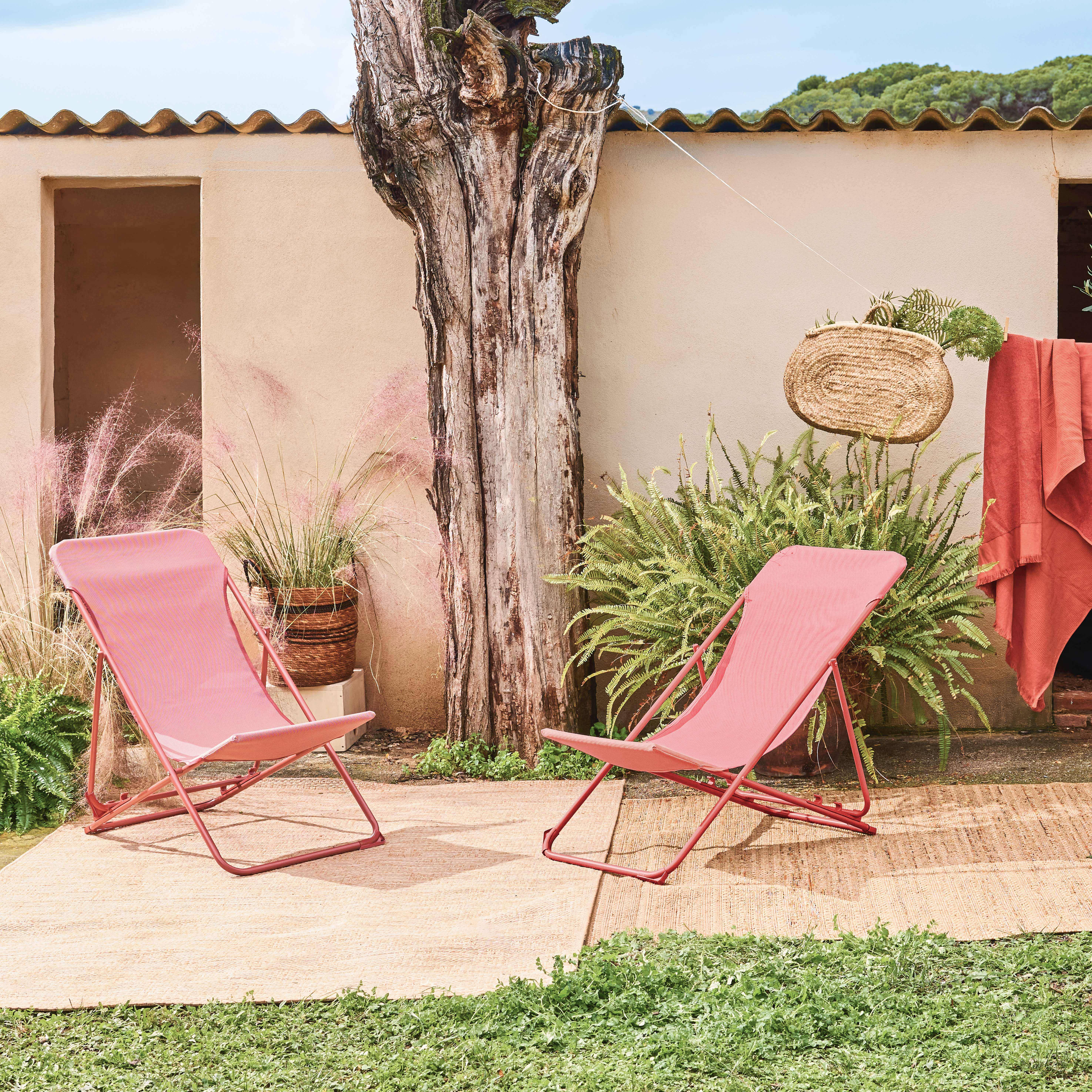 Livorno - Silla de jardín plegable, set de 2