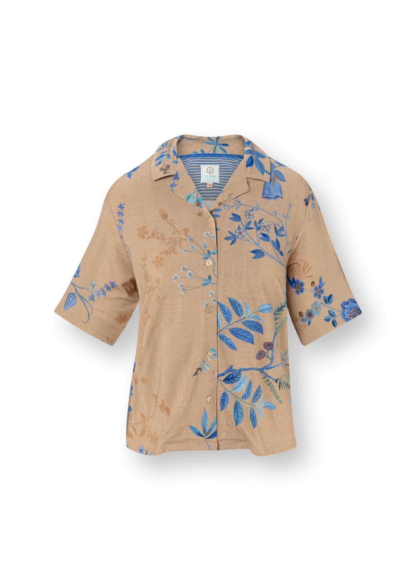 Flora Short Sleeve Top Marigold Blue