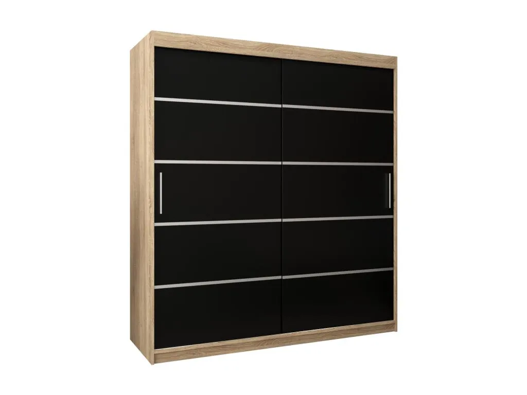 ARMARIO Banakdecoracion 1 DE PUERTAS CORREDERAS 200/180/62 2 puertas (Banakdecoracion/negro) SZRY43579