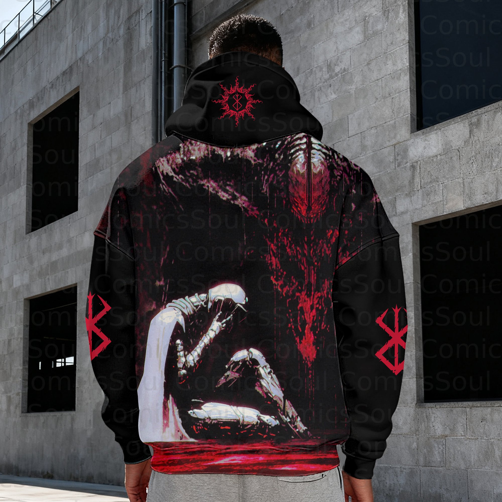 Unisex Graphic Streetwear Vintage Plush  Hoodie