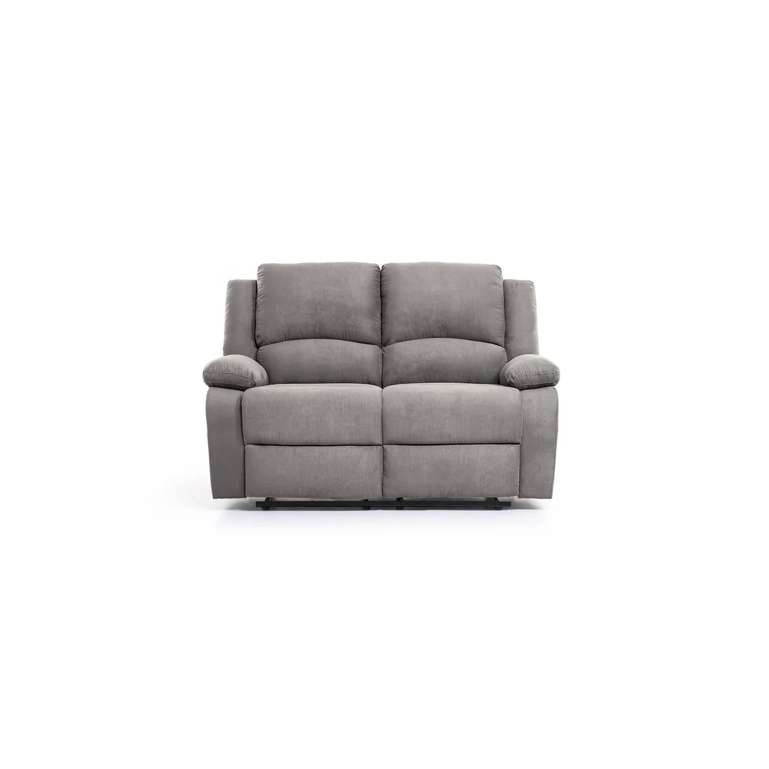 Sofá relax 2 plazas microfibra gris