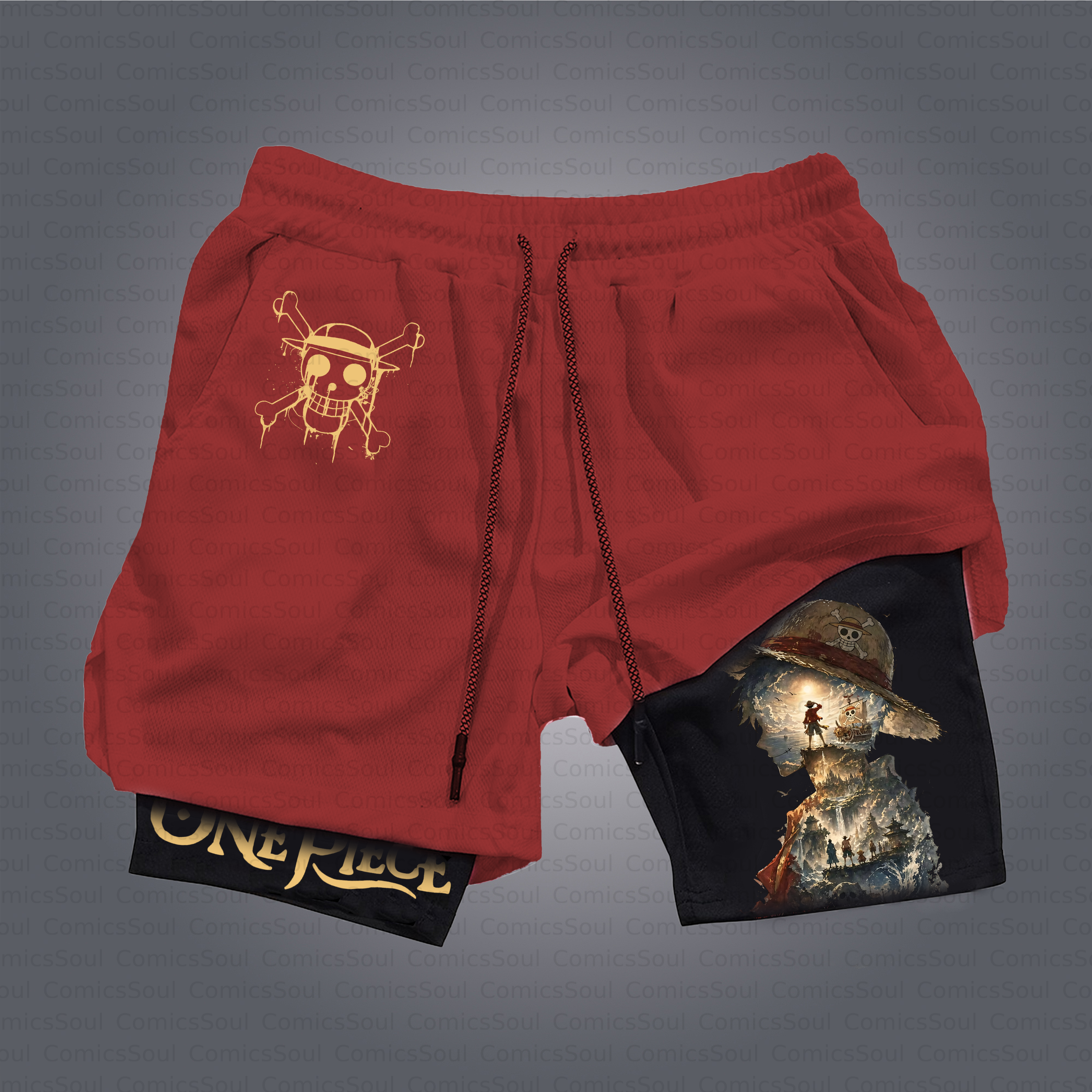 Unisex Casual Anime Style Shorts