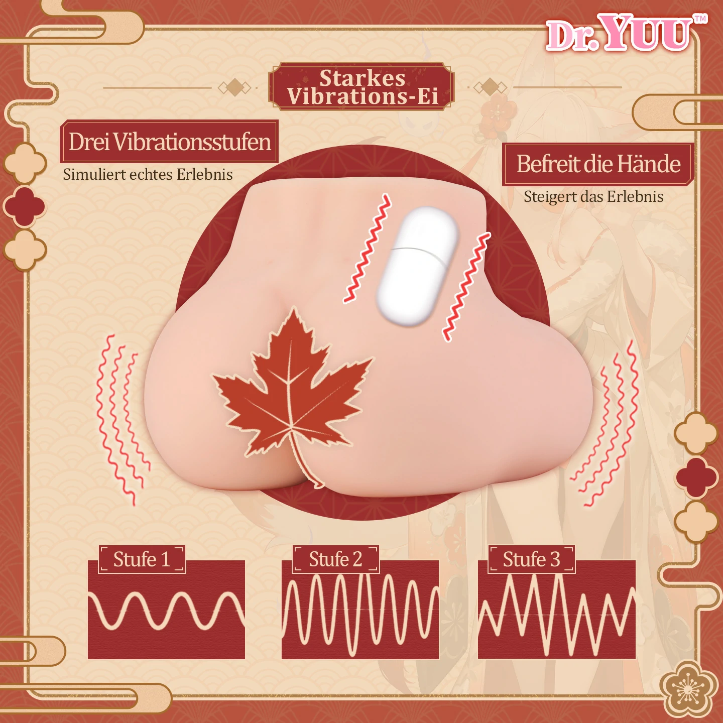 Dr.YUU Inari Shirayuki Hüft-Masturbator mit Dual-Heizung und Vibrations-Ei – Bild 5