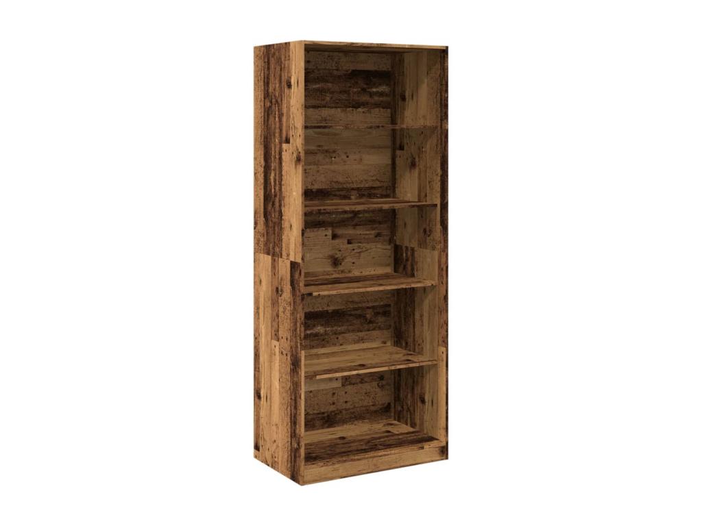 Armario de madera de ingeniería madera envejecida 80x50x200 cm