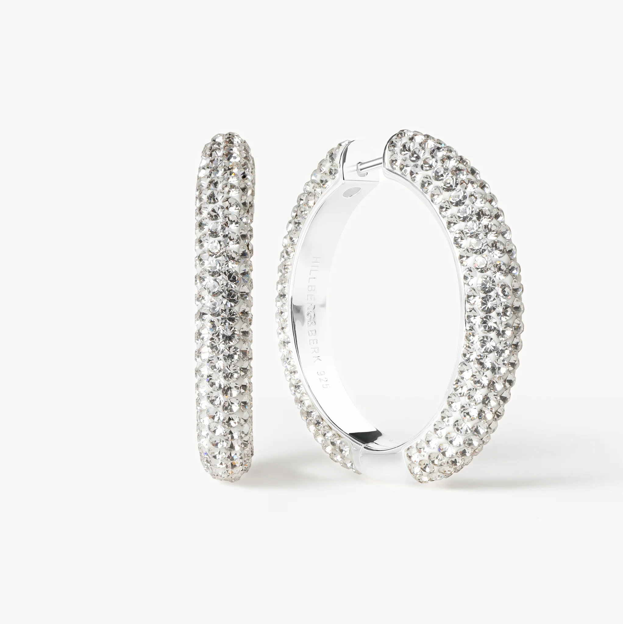 Large Sparkle Hoop Earrings