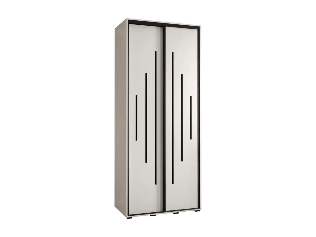 Armario batiente de 2 puertas 235,2x110x45 cm diseño funcional bkx3681312