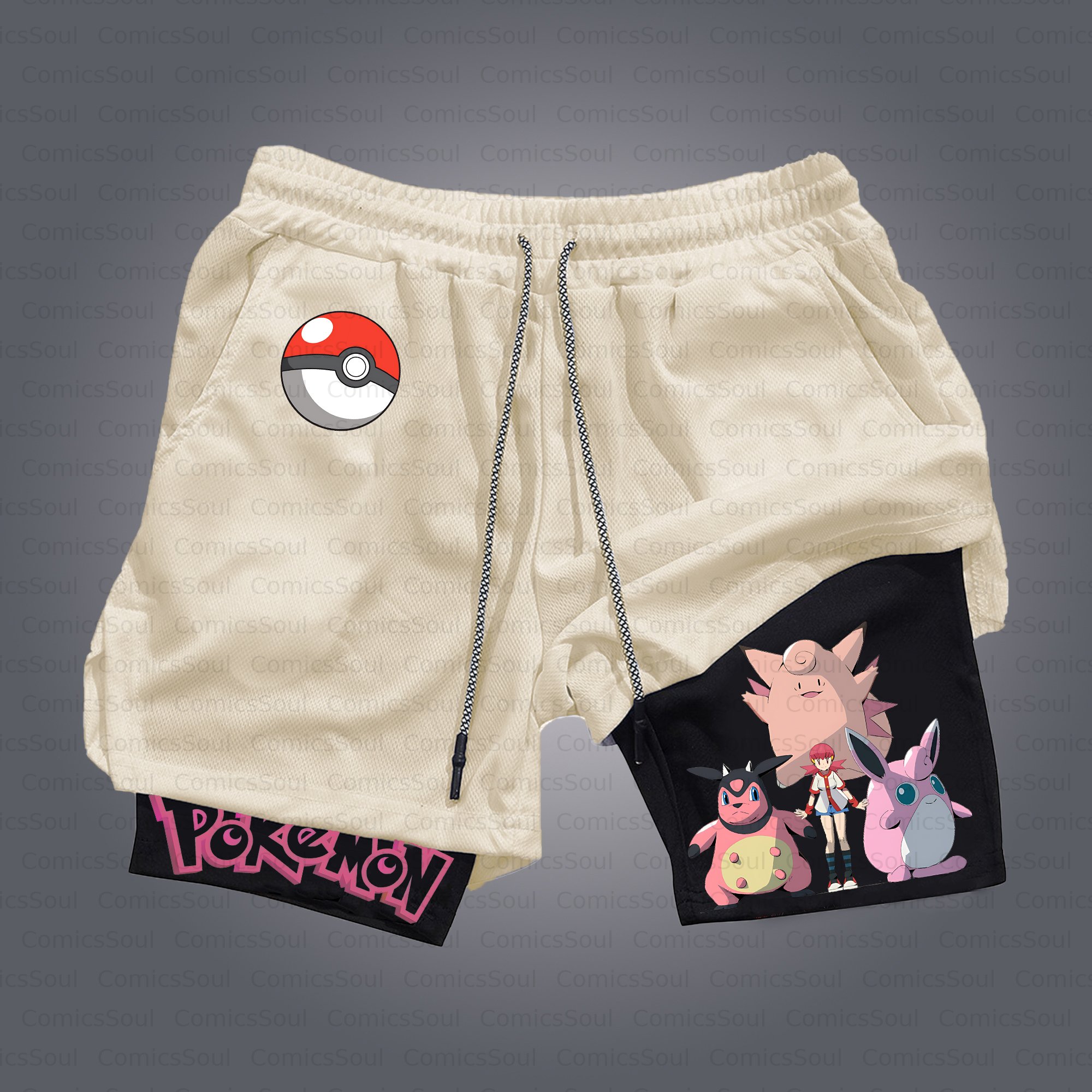 Unisex Casual Anime Style Shorts
